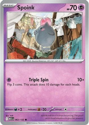 Spoink (62) Reverse Holofoil - Mega Evolution