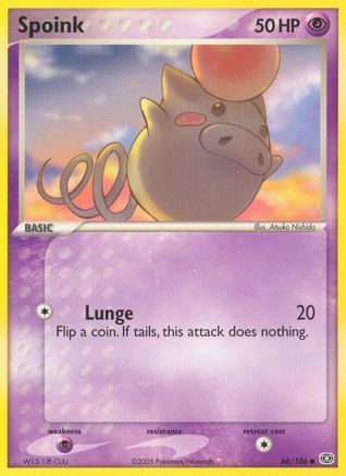 Spoink (66) Reverse Holofoil - Emerald