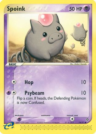 Spoink (74) Reverse Holofoil - Dragon
