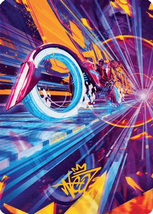 Spotcycle Scouter (037s) Gold-Stamped - Art Series: Aetherdrift
