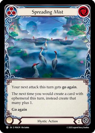 Spreading Mist (Blue) (PEN274) Rainbow Foil - Compendium of Rathe