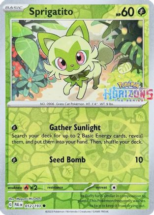 Sprigatito (12) Reverse Holofoil - Miscellaneous Cards & Products