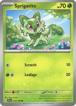 Sprigatito (13) Reverse Holofoil - Scarlet & Violet