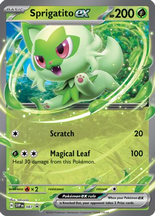 Sprigatito ex (87) Holofoil - Black Star Promos