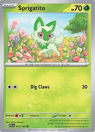 Sprigatito (Summer 2023 Collector Chest) (13) Holofoil - Miscellaneous Cards & Products