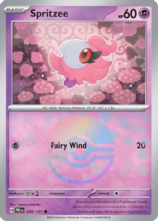Spritzee (Poke Ball Pattern) (38) Reverse Holofoil - Prismatic Evolutions