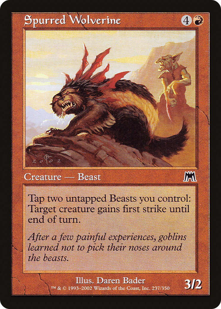 Spurred Wolverine (237) Foil - Onslaught
