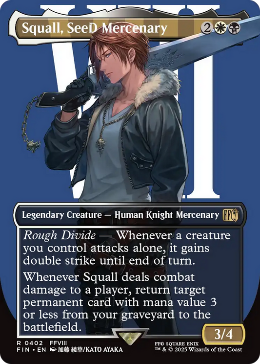 Squall, SeeD Mercenary (Borderless) (402) Foil - FINAL FANTASY