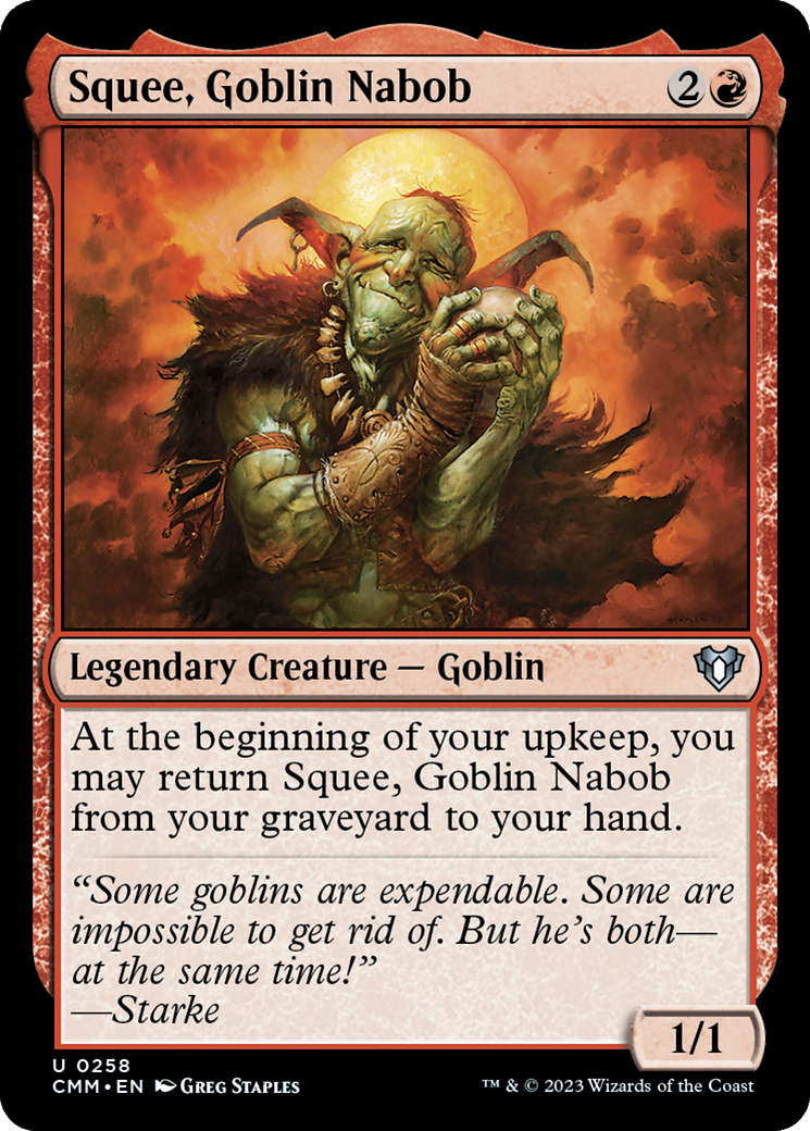 Squee, Goblin Nabob (258) Foil - Commander Masters