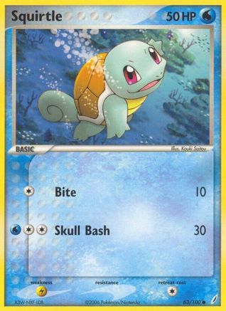 Squirtle (63) Reverse Holofoil - Crystal Guardians