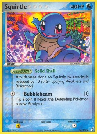 Squirtle (64) Reverse Holofoil - Crystal Guardians