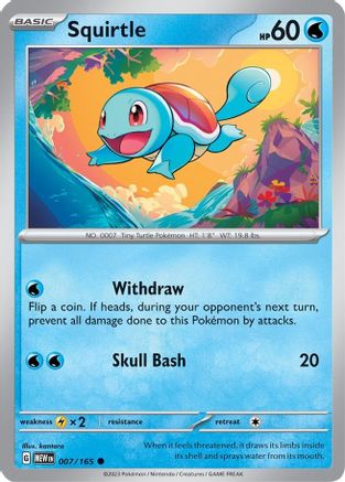 Squirtle (7) Reverse Holofoil - 151
