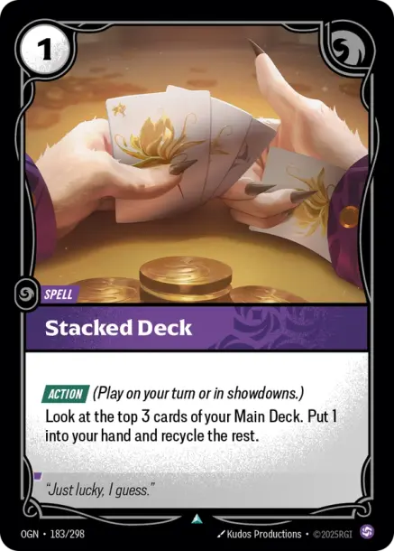 Stacked Deck (183) Foil - Riftbound Promotional Cards