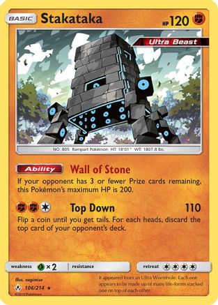 Stakataka (106) Reverse Holofoil - Unbroken Bonds