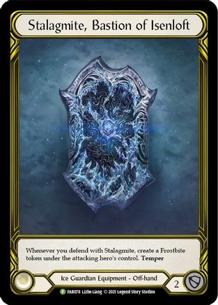 Stalagmite, Bastion of Isenloft (Golden) (FAB078) Cold Foil - Flesh and Blood: Promo Cards