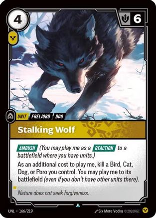 Stalking Wolf (166) Foil - Unleashed