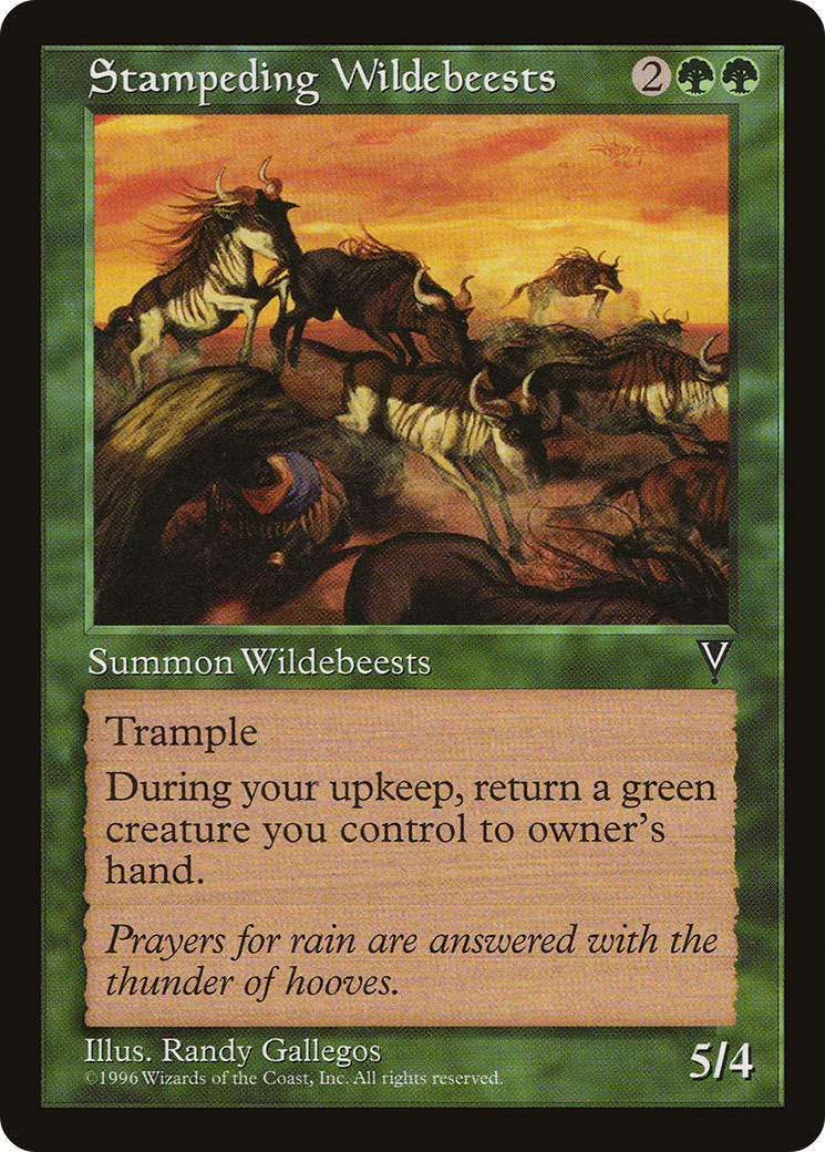Stampeding Wildebeests - Visions