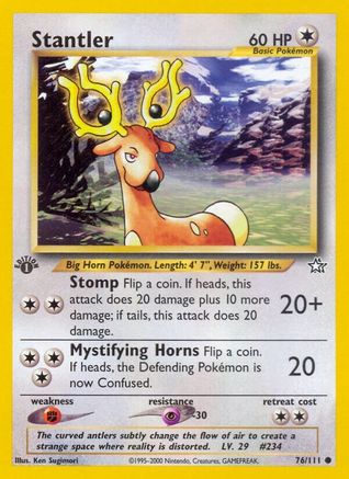 Stantler (76) (1st Edition) - Neo Genesis