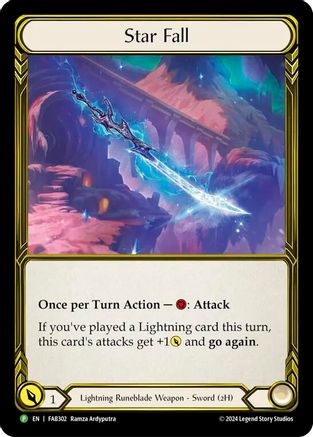 Star Fall (Golden) (FAB302) Cold Foil - Flesh and Blood: Promo Cards