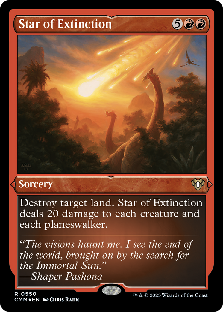 Star of Extinction (550) Etched Foil - Commander Masters