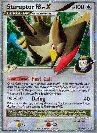 Staraptor FB Lv.X (147) Holofoil - Supreme Victors