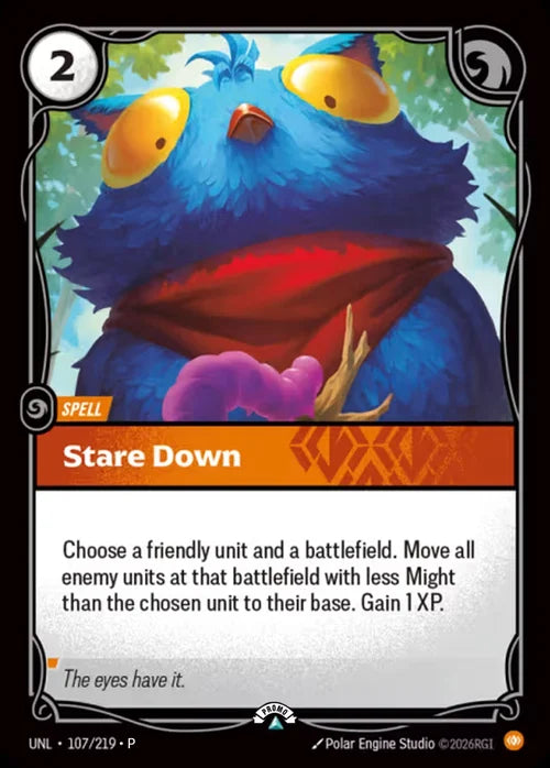 Stare Down (107) Foil - Riftbound Promotional Cards