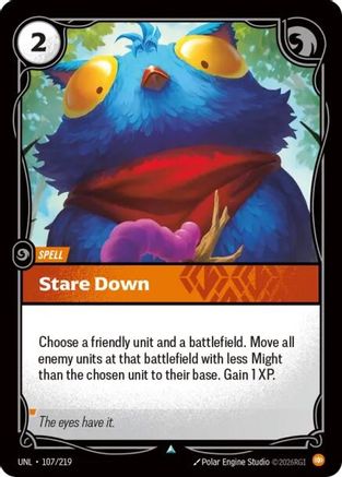 Stare Down (107) Foil - Unleashed