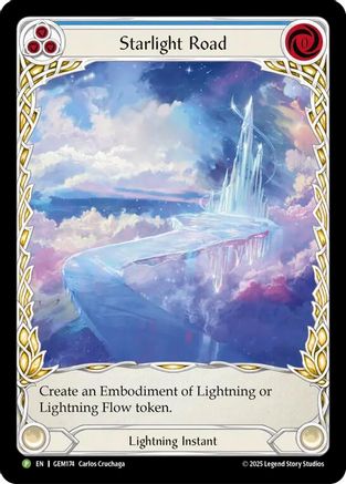 Starlight Road (Blue) (GEM174) Rainbow Foil - Gem Pack 5