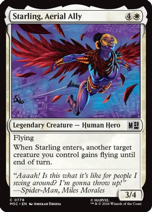 Starling, Aerial Ally (778) Foil - Commander: Marvel Super Heroes
