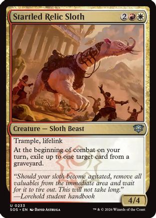 Startled Relic Sloth (233) - Secrets of Strixhaven