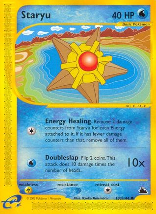 Staryu (103) Reverse Holofoil - Skyridge