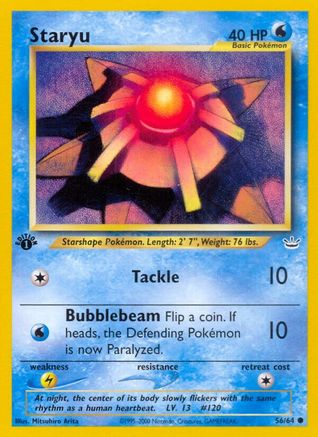 Staryu (56) (1st Edition) - Neo Revelation