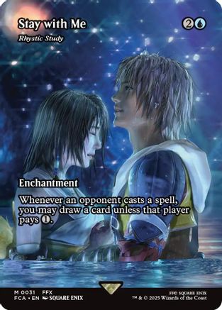 Stay with Me - Rhystic Study (Showcase) (031) Foil - FINAL FANTASY: Through the Ages