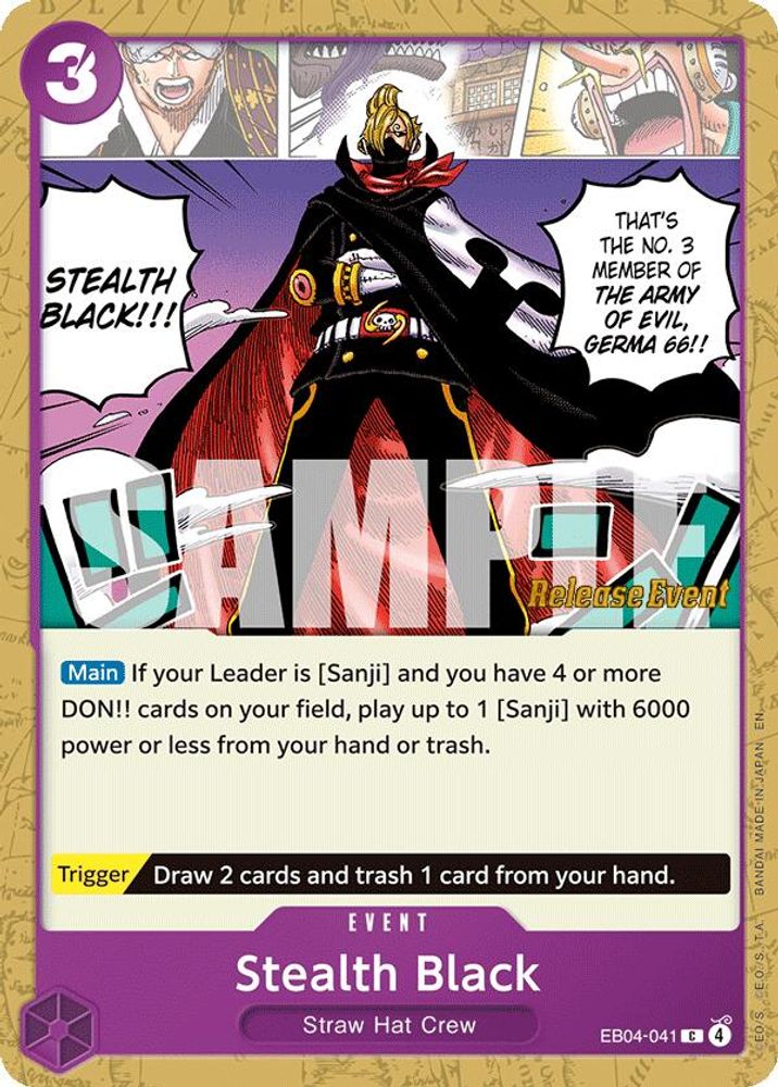 Stealth Black (EB04-041) Release Event Cards