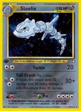 Steelix (15) (1st Edition) Holofoil - Neo Genesis