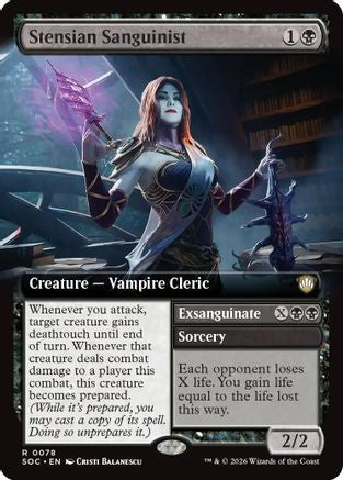 Stensian Sanguinist (Extended Art) (078) - Commander: Secrets of Strixhaven