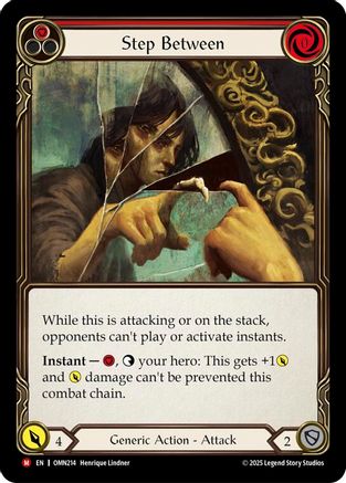 Step Between (Red) (OMN214) Rainbow Foil - Omens of the Third Age