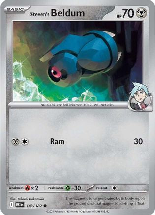 Steven's Beldum (143) Reverse Holofoil - Destined Rivals