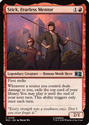Stick, Fearless Mentor (706) - Commander: Marvel Super Heroes
