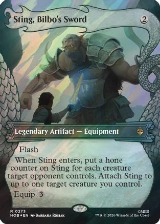 Sting, Bilbo's Sword (Showcase) (273) Surge Foil - The Hobbit