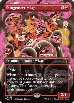 Stingcaster Mage (Borderless) (Secret Lair Bundle) (447) Foil - Reality Fracture