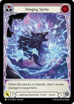 Stinging Sprite (Red) (GEM153) Rainbow Foil - Gem Pack 5