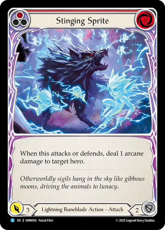 Stinging Sprite (Red) (OMN056) - Omens of the Third Age