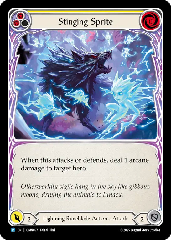 Stinging Sprite (Yellow) (OMN057) - Omens of the Third Age