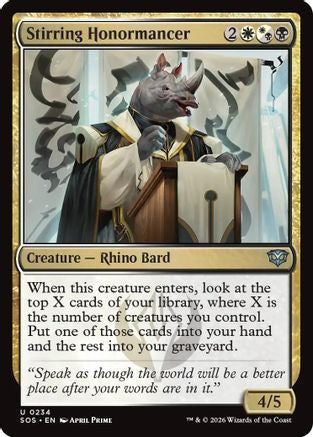 Stirring Honormancer (234) Foil - Secrets of Strixhaven