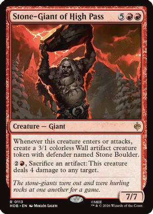 Stone-Giant of High Pass (113) Foil - The Hobbit