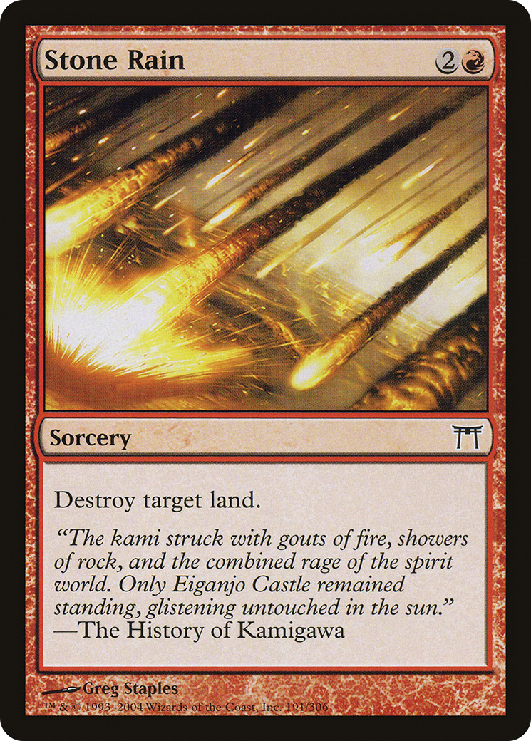 Stone Rain (191) Foil - Champions of Kamigawa