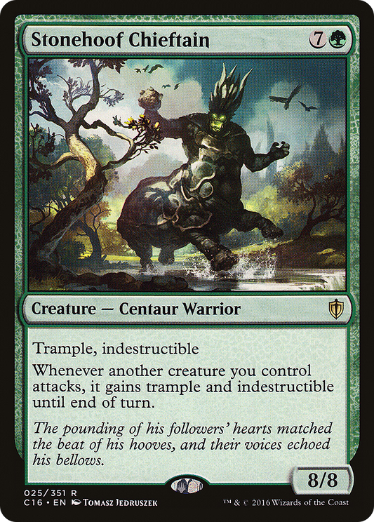 Stonehoof Chieftain (025) - Commander 2016