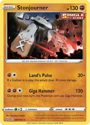 Stonjourner (84) Reverse Holofoil - Battle Styles