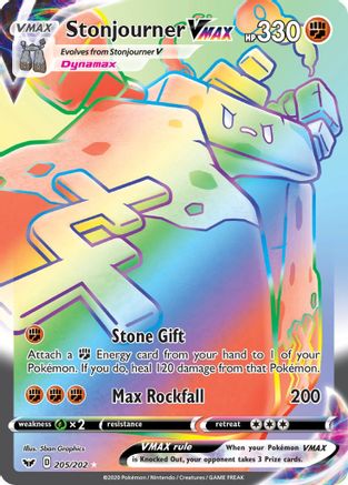 Stonjourner VMAX (205) Holofoil - Sword & Shield